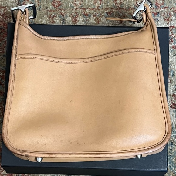 Vintage Coach Legacy Bag 9966 Camel w/Silver Nickel Hardware - Picture 2 of 14